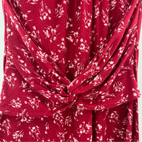 Lover the Label Mimosa Floral Midi Dress in Red size 6 - Picture 4 of 8